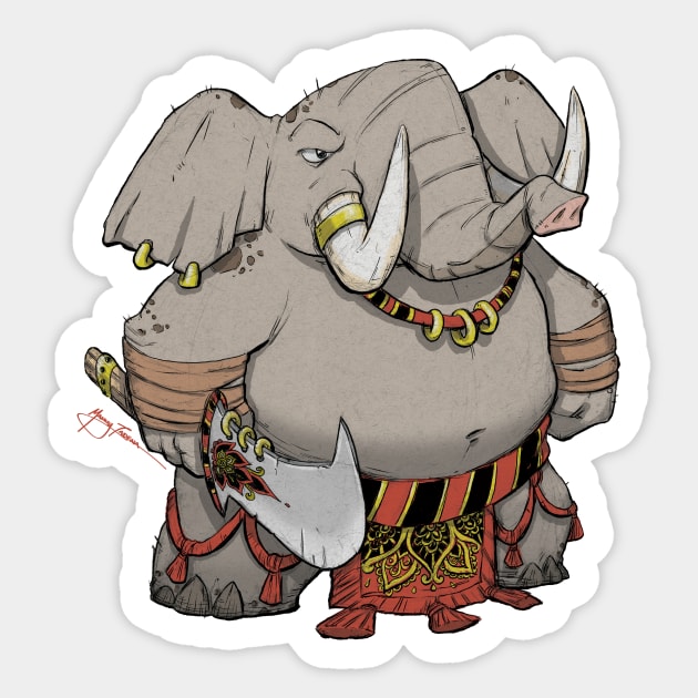 Elefant Sticker by MTadena81